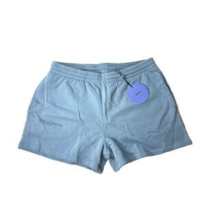 Pangaia Mens Midweight Shorts Blue Sweat Shorts Size Large New with Tags